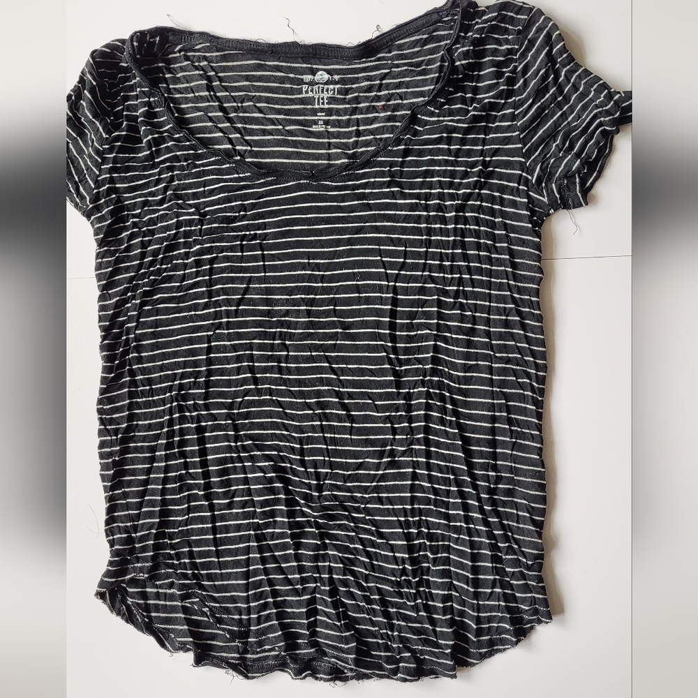 Black and White Striped shirt